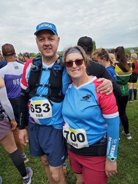 Isabel et Stéphane au trail de Montaigu